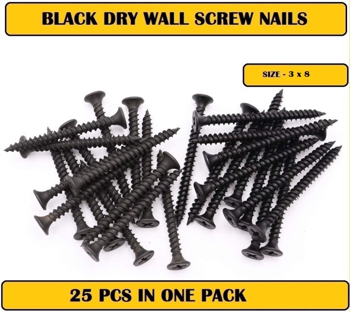 Black%20dry%20wall%20screw%203%20x%208%20nails%2025%20pcs%20in%201%20pack%20-%20Image%203