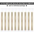 10 Pieces Impulse Sealer Replacement Parts Impulse Sealer Heating Elements Service Spare Repair Parts Kit for FS-400. 