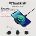 100W Wireless Charger Type C Desktop Ultra-thin Mobile Phone Fast Charging Dock Station For iPhone 15 14 13 12 11 Samsung Xiaomi. 