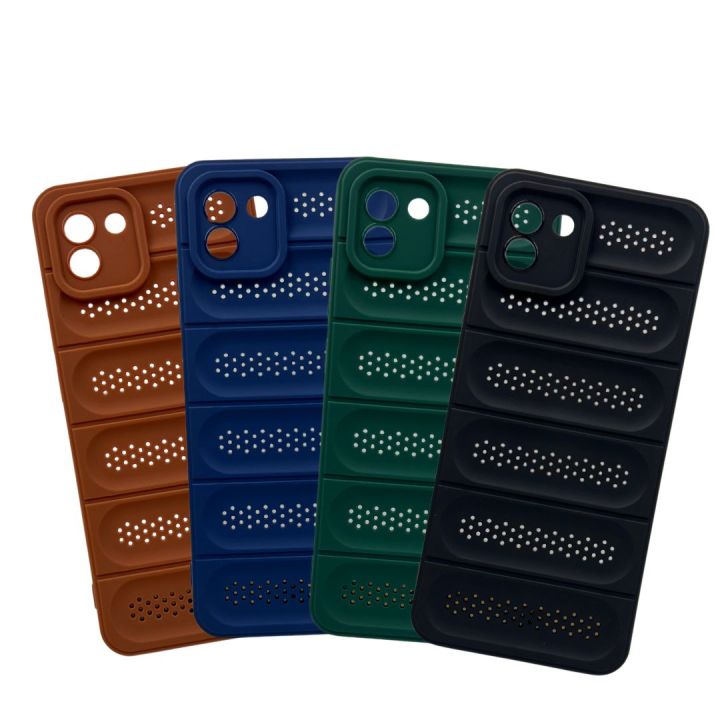 Cooling Breathable Mesh Samsung Galaxy A03 Heat Dissipation Case Skin Feel Silicone Ultra Thin Shockproof Lens Protection Mobile Back Cover