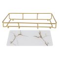 Countertop Tray Iron Glass Counter Organizer Modern Delicate Texture for Kitchen. 
