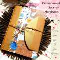Handmade personalized journal note book. 