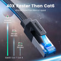 UGREEN Cat 8 Ethernet Cable High Speed Braided 40Gbps 2000Mhz Network Cord Cat8 RJ45 Shielded Indoor Heavy Duty LAN Cables Compatible for Gaming PC PS5 PS4 PS3 Xbox Modem Rou'ter. 