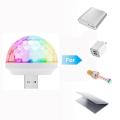 LED USB Mini Magic disco ball light car DJ Home Party USB socket LED Crystal Magic effect Ball Lamp DC 5V. 