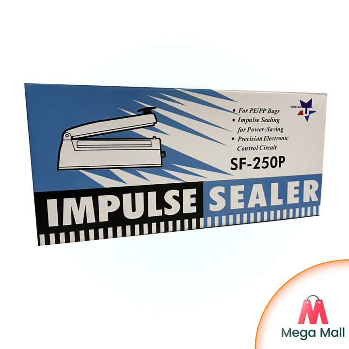 Impulse Sealer SF-250P For Food Pack Packaging Plastic Bag Heat Sealer ...