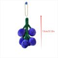 Cute Funny Bunch Of Smiling Grapes Plush Doll Toy Keychain Bag Pendant Green Grape Creative Fruit Backpack Hanging Ornament Gift Fullhouse. 
