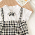 Gentle Baby Boys Summer Clothing Plaid Cotton Short Sleeved Infants Romper Casual. 