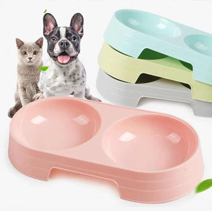 Cat Puppy Feeding Supplies Double Pet Bowl small