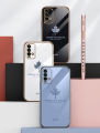 For Xiaomi Redmi 9T Cover + Wrist Strap Fashion Shiny Maple leaf Plating Square Bumper Phone Case Soft TPU Silicone Shockproof Protective Back Cover. 