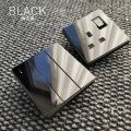 146*86MM 3*6 Wallpad Black Glass Double Switched 13A 3Pin UK Wall Plug Socket with 2USB TypeC 20A 45A Fuse Switch Satellite RJ45. 