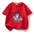 Kuromi cartoon CHILDREN'S wear short sleeve T-shirt pure cotton summer new girls' top girls half sleeve T-shirt baby gift. 