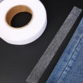 60M Double-sided Non-woven Adhesive Cloth Hem Tape Iron-on Clothes Sewing Turn Up Hem Non-woven Fabric Liner Clothing Tools 1Roll. 
