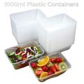 5/10/15/25/50pcs 1000ml Transparent Food-grade Rectangular Plastic Lunch Box And Fresh-keeping Container With Lid For Kitchen Foods Vegetable Fruits & Salads Etc.... 