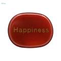 Small Engraved Stones, Polished Flat Oval Palm Stones Tumble Stones for Gifts Dorm Desk Night. 
