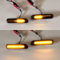 OUMERY Car Smoked LED Dynamic Side Marker Light Turn Signal Blinker for 3 Series E46 Coupe1997-2001. 