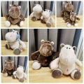 Plush Doll Hippo Stuffed Toy Kids Toy Forest Animal Couple Toy Hippopotamus Plush Toys Stuffed Animals 25/35cm Gifts for Baby. 