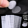 100/102/108Pairs 10/15/20Mm Transparent Sticky Dots Self Adhesive Hook And Loop Fastener Tape Strong Glue Round Coin Tape Sticker. 