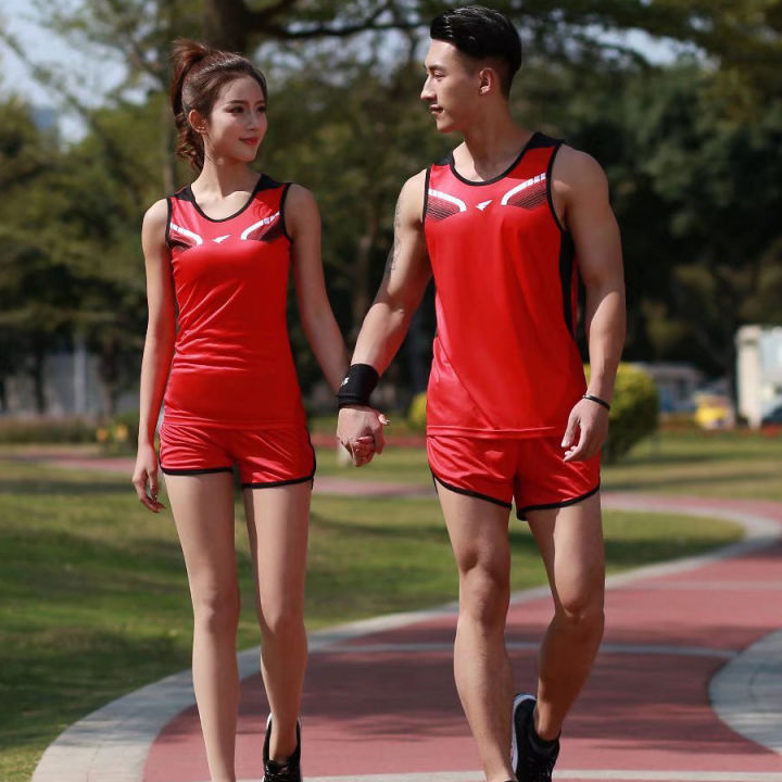 Track%20Suit%20Suit%20Men's%20and%20Women's%20Quick-Drying%20Sports%20Suit%20Competition%20Training%20Vest%20Student%20Marathon%20Running%20Slim%20Fit%20Clothes%20-%20Image%202