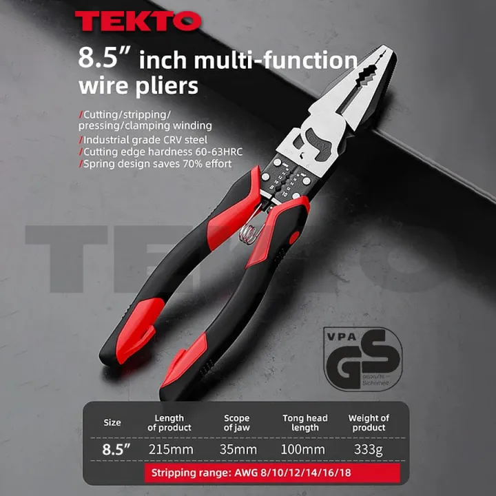 Multifunctional%209-in-1%20Universal%20Combination%20Cutting%20Plier%20Lineman%20Plier%20Spring%20Loaded%20Tool%20Wire%20Cutting%20Crimping%20Stripping%20Electrician%20Repair%20Labour-Saving%20Plier%20-%208.5"%20-%20Tekto%20-%20Image%202