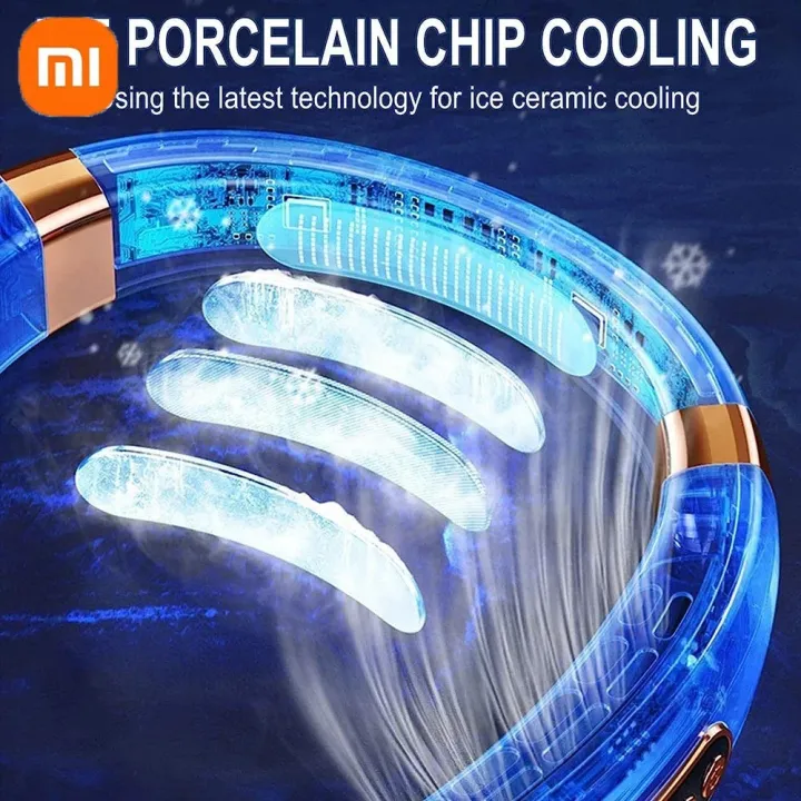 Xiaomi%208000mAh%20USB%20Neck%20Fan%20Portable%20Bladeless%20Mini%20Rechargeable%20Silent%20LED%20Digital%20Display%20Electric%20Air%20Cooler%20-%20Image%203