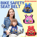Kids Safety Seat Belt Motorcycle Bicycle Bike Safety Back Seat Belt For Children Baby Adjustable Anti-drop Protector Safety Belt Electric Car Protection Straps Baby. 