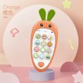 Toi-Toi Toys Baby Cell Phone Toy for Learning and Play Early Education Telephone with Silicone Cover Music Lights for 0-1 Year Old Kids Christmas Gift Permainan Kanak Budak Bayi. 