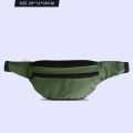 QP Men's Waist Bag Pouch Wallet Pack Travel Money Belt Bag Fashion Outdoor Sports Crossbody Bag Casual Travel Male Belt Bag Black. 
