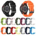 For Garmin Fenix 5X 26mm Silicone Sport Pure Color Watch Band. 
