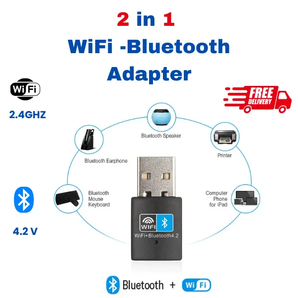 WiFi Adapter for PC High Speed 2.4GHZ