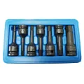 KOGEEK 7pcs Impact Socket Bit Set 3/8-inch Drive Chrome Molybdenum Steel Hex Key Socket Metric Allen Bit Impact Spline Socket Bit Set (4mm-12mm). 