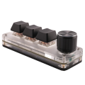Knob Mechanical Keyboard Fast Office Volume Control Keyboard for Laptop Computer Black. 