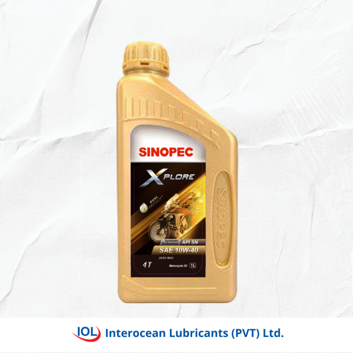 SINOPEC XPLORE SN MA2 10W-40 Motorcycle Engine Oil