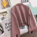Classic Design Suit Coat Formal Business Style Women's Suit Coat Slim Fit Solid Color Cardigan Jacket for Ol Commute Women Suit Jacket. 