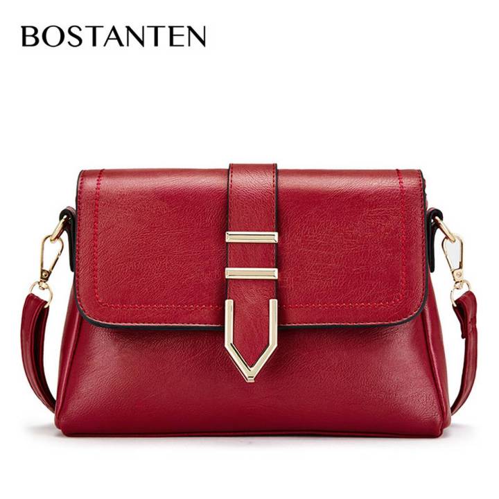 BOSTANTEN Women's PU Leather Crossbody Bags Fashion Shoulder Bag For Women