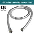 Stainless Steel Flexible Shower Tube Tube Pipe for Hand Shower Bidet Shower Hose Health Faucet Chrome Finish, 1 Meter bathroom hose. 