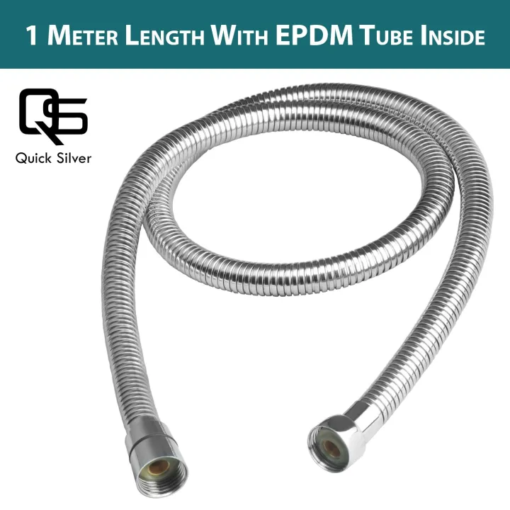 Stainless%20Steel%20Flexible%20Shower%20Tube%20Tube%20Pipe%20for%20Hand%20Shower%20Bidet%20Shower%20Hose%20Health%20Faucet%20Chrome%20Finish,%201%20Meter%20bathroom%20hose%20-%20Image%203