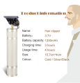 Weja Rechargeable Shaving Hair Clipper Handy Haircut Machine Electric Hair Trimmer Barbershop Cordless 0mm T-shaped Baldheaded Carving Outliner Electric for Hair Low Noise Electric Hair Cutter for Both Adult and Kids RC433. 