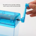 Mini Shredder Strip Cut Paper Shredder Hand Shredder with Clear Basket Paper Documents Cutting Tool for Office Home Desktop. 