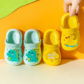 Baby Boy Slippers Children's Indoor Antiskid Shoe Outing Cartoon Baby Girl Soft Bottom Toddler Toe Cap Slippers Hole Shoes. 