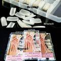 Professional Nail Tips Artificial Nails Stiletto Nail Tips , Square Nail Tips, Coffin Nail Tips 100 Pcs  - Free Nail Glue. 