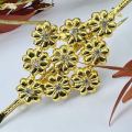 ESH Gold plated Stylish Flower Theme Kandiyan saree Brooch / Saree Pin For Women. 