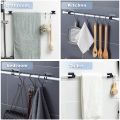 10PCS Self Adhesive Curtain Rod Holders Free Adjustable -1. 