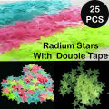 Radium Stars 25 pcs Wall Stickers Night Glowing Stars 25 pcs Plastic Radium Stars For Decoratoin. 