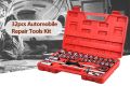 32PCS 1/2'' DR Box Socket Set Box Spanner Set Wrench Tools Set. 