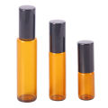 Perfume Bottle Refillable Plastic Containers Amber Roll Glass. 