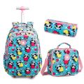 Kids Trolley Bag On Wheels School Wheeled Backpack For Boys Children School Rolling Backpack Girls Travel Luggage Trolley Bags. 