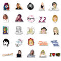 50PCS Singer Taylor Swift Stickers PVC Waterproof Different Decals For DIY Stationery Scrapbooking Guitar Laptop PS4 Skateboard Stickers for Girls Boys Gifts. 