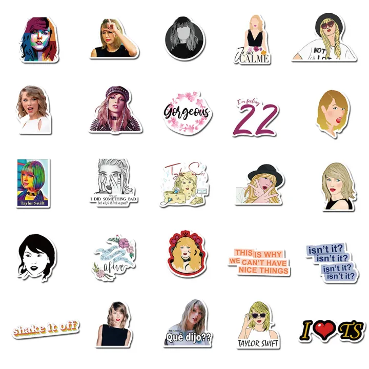 50PCS%20Singer%20Taylor%20Swift%20Stickers%20PVC%20Waterproof%20Different%20Decals%20For%20DIY%20Stationery%20Scrapbooking%20Guitar%20Laptop%20PS4%20Skateboard%20Stickers%20for%20Girls%20Boys%20Gifts%20-%20Image%204