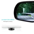 2pc 360 Degree Adjustable Glass Frameless Car Rearview Rear View Mirror Reversing Wide Angle Auxiliary Blind Spot Mirror. 