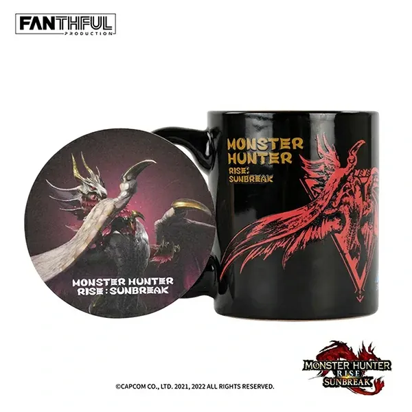 FANTHFUL Monster Hunter Rise: Sunbreak Mug (with coaster)